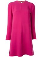 Valentino - A-line Dress - Women - Silk/polyamide/spandex/elastane - 42, Pink/purple, Silk/polyamide/spandex/elastane