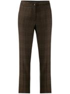 Etro Checked Trousers - Green
