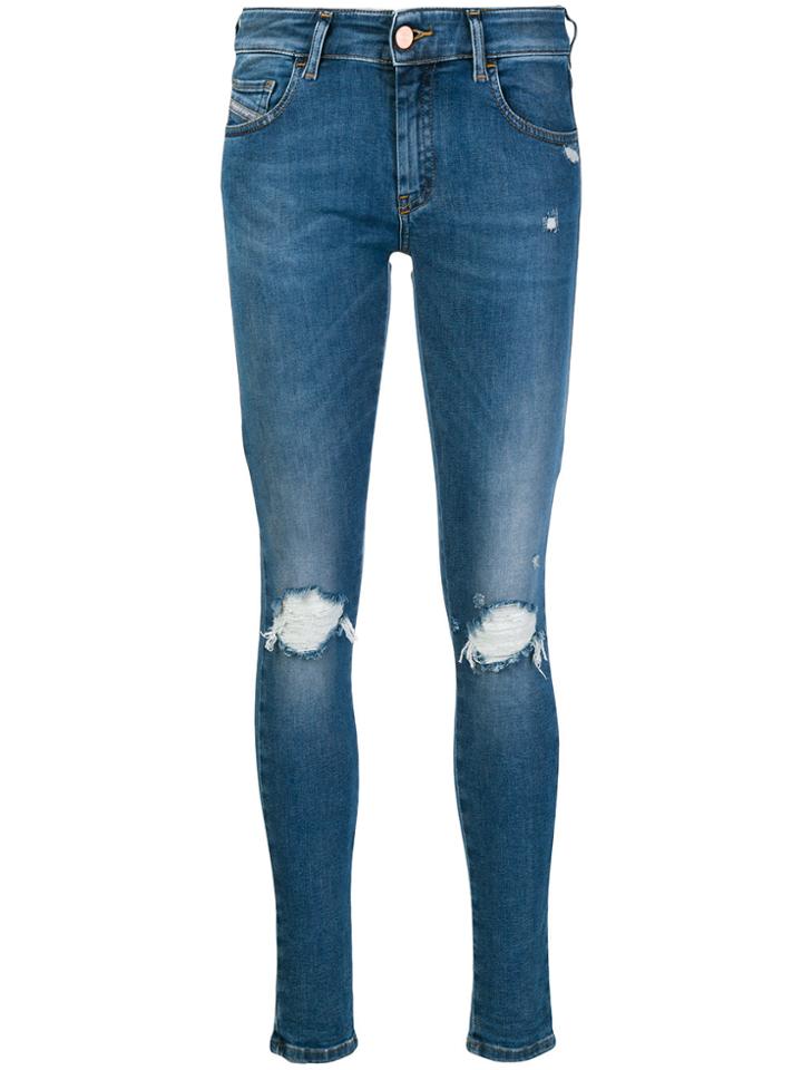 Diesel Slandy-low 084uf Skinny Jeans - Blue
