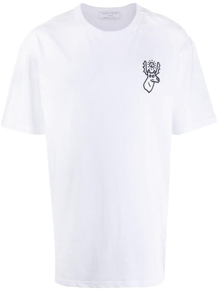 Société Anonyme Embroidered Print T-shirt - White
