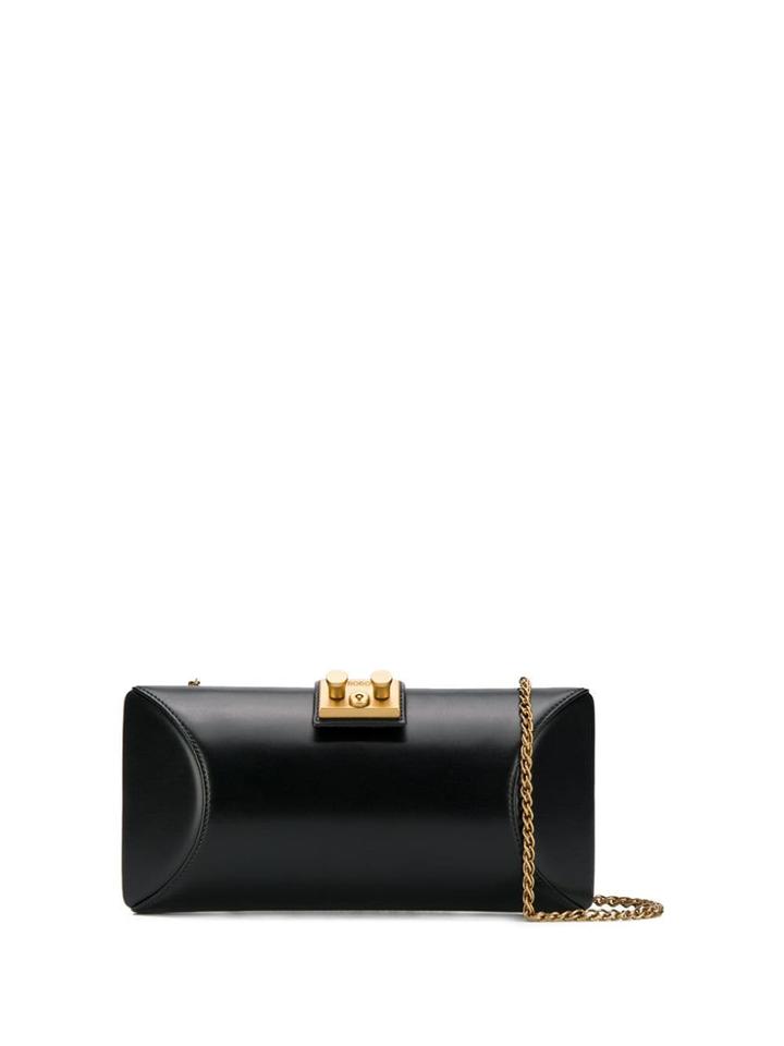 Rodo Rectangular Shaped Clutch - Black