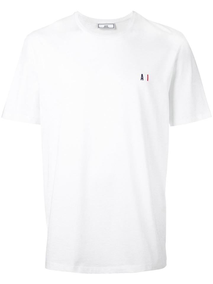 Ami Alexandre Mattiussi Ami Embroidered T-shirt - White