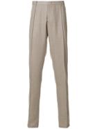 Emporio Armani Regular Fit Trousers - Neutrals