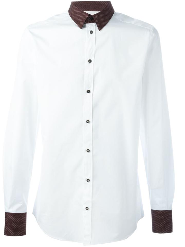 Dolce & Gabbana Polka Dot Detail Shirt