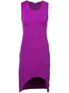 Helmut Lang High Low Dress - Pink & Purple