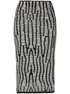 Proenza Schouler - Optical Illusion Skirt - Women - Cotton/leather/polyamide/rayon - Xs, Black, Cotton/leather/polyamide/rayon