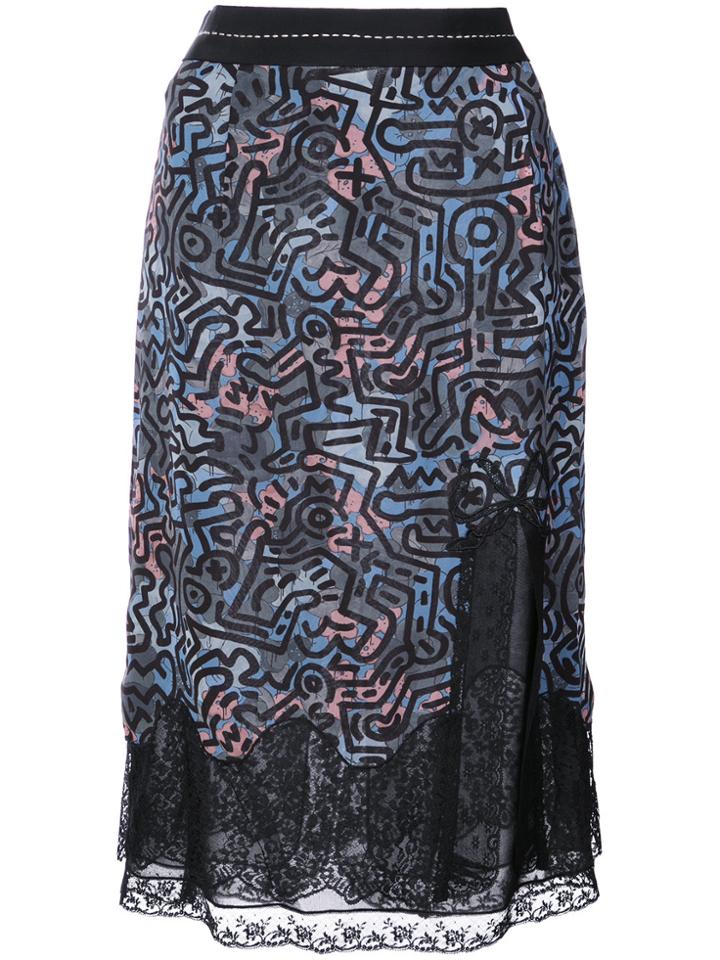 Coach X Keith Haring Long Crochet Skirt - Black