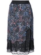 Coach X Keith Haring Long Crochet Skirt - Black
