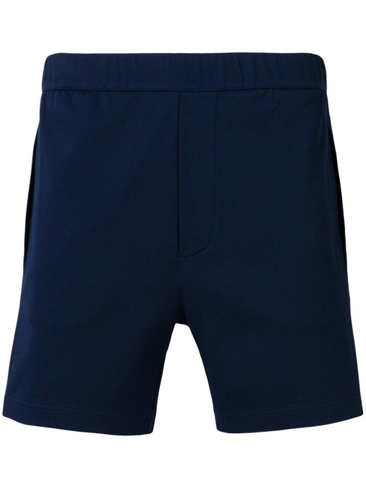 Prada Contrast Side Panel Shorts - Blue
