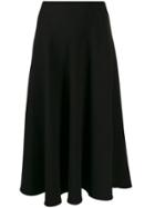 L'autre Chose Flared Midi Skirt - Black