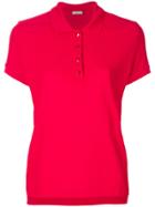 Moncler Classic Fitted Polo Top - Red