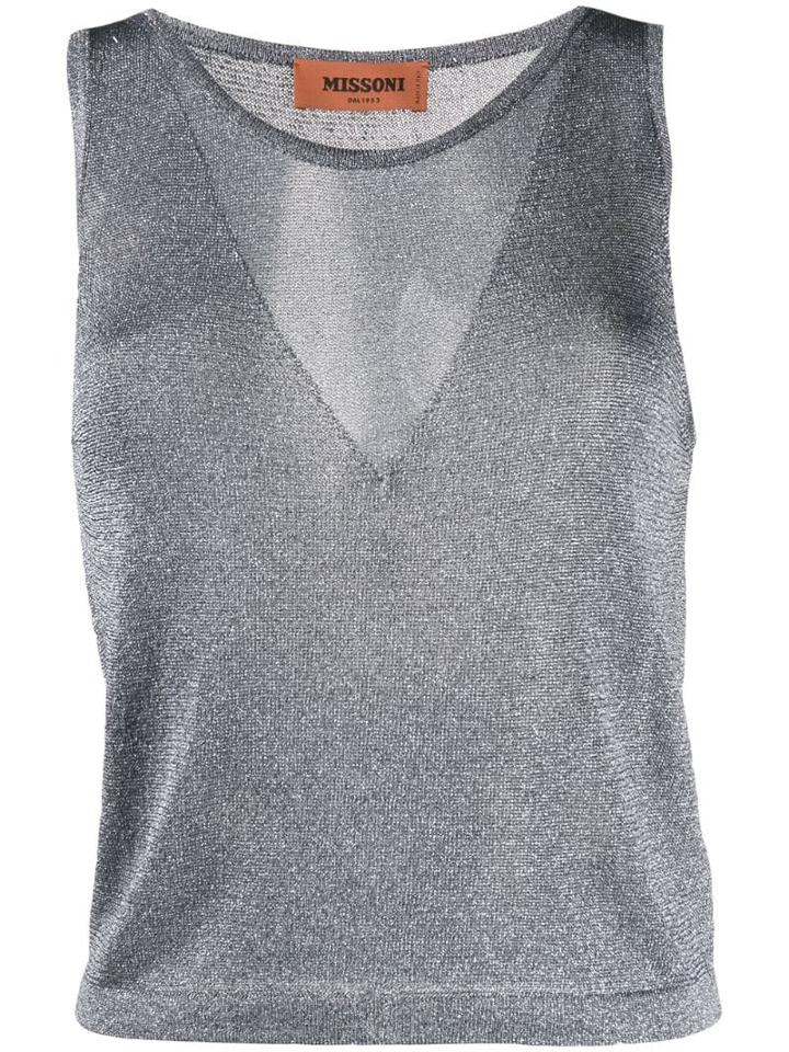 Missoni Glitter Vest Top - Grey