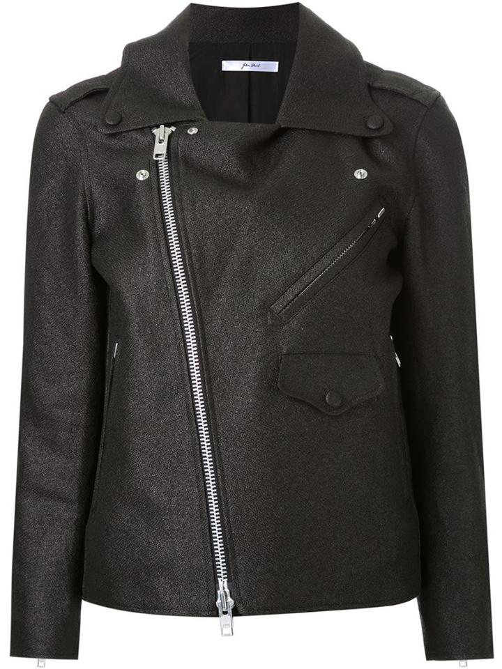 Julien David Biker Jacket, Women's, Size: Small, Black, Paper