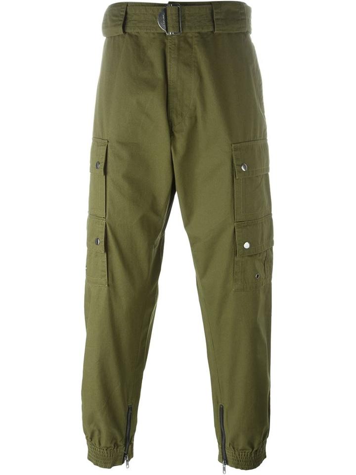Diesel 'p-sly' Trousers, Men's, Size: 32, Green, Cotton
