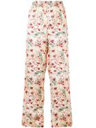 Paco Rabanne Floral Trousers - Neutrals