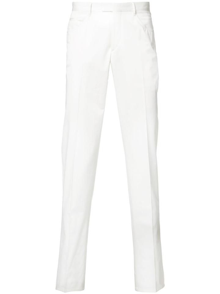 Pal Zileri - Slim-fit Trousers - Men - Cotton/spandex/elastane - 54, White, Cotton/spandex/elastane