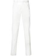 Pal Zileri - Slim-fit Trousers - Men - Cotton/spandex/elastane - 54, White, Cotton/spandex/elastane