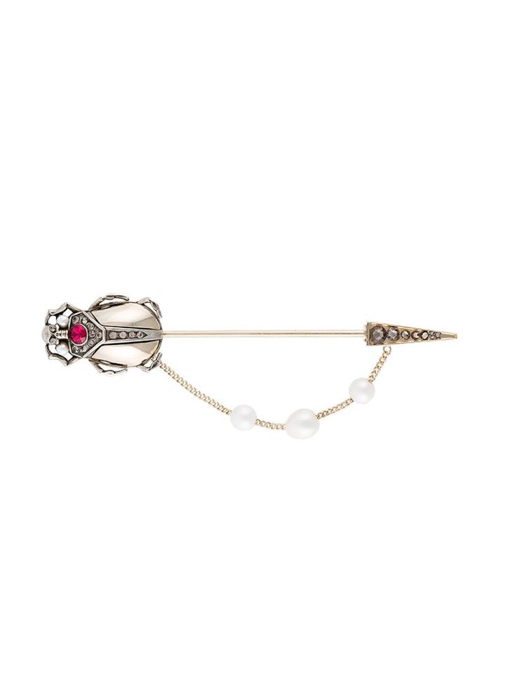 Alexander Mcqueen 'beetle' Brooch