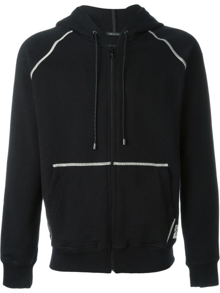 Marc Jacobs Contrast Seam Detail Hoodie, Men's, Size: Xl, Black, Cotton