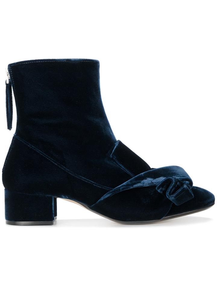 No21 Bow Embellished Boots - Blue