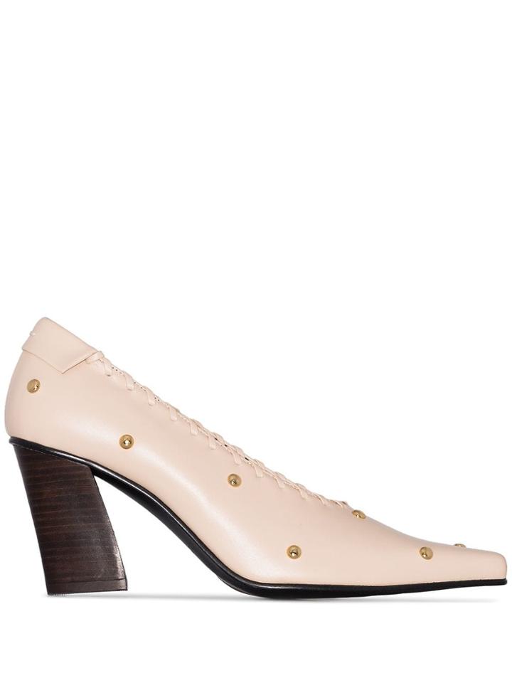 Reike Nen Studded 80mm Pumps - Neutrals