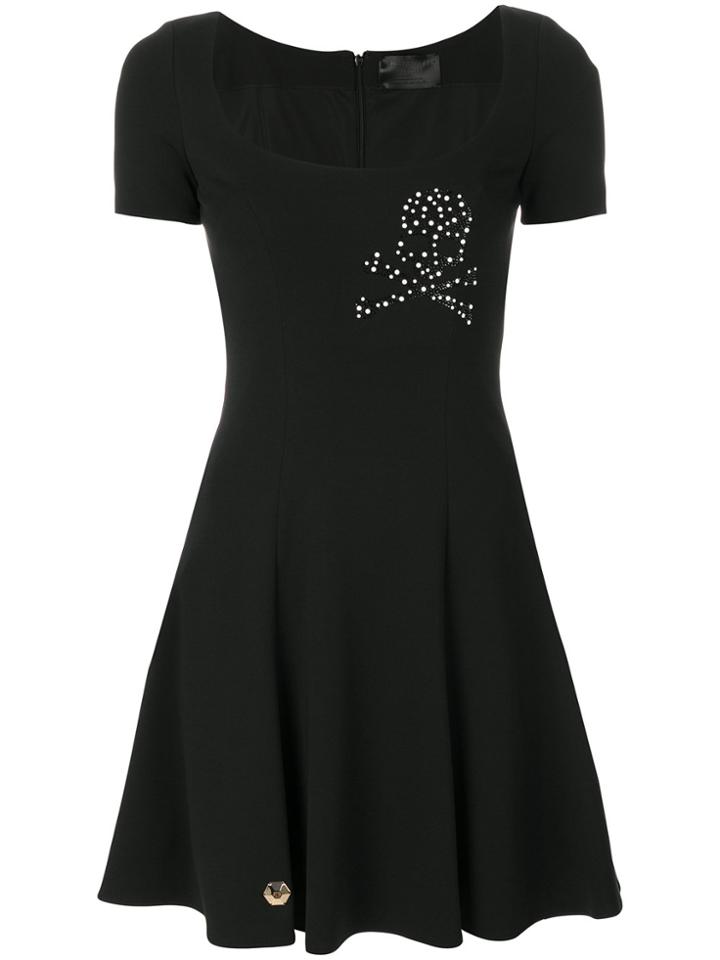 Philipp Plein Skull Patch Dress - Black