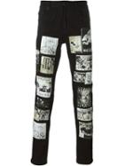 Haculla Patch Embellished Jeans, Men's, Size: Xl, Black, Cotton/polyester