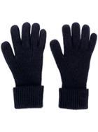 N.peal Ribbed Knitted Gloves - Blue