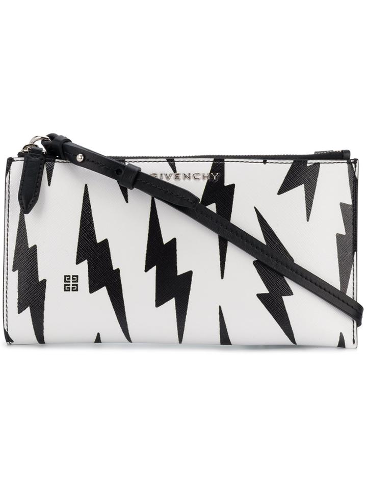 Givenchy Lightning Print Cross-body Bag - White