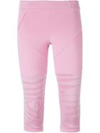 Adidas By Stella Mccartney 'studio Zebra' Leggings, Women's, Size: Large, Pink/purple, Polyester/spandex/elastane