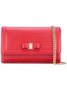 Salvatore Ferragamo Vara Flap Bag - Red