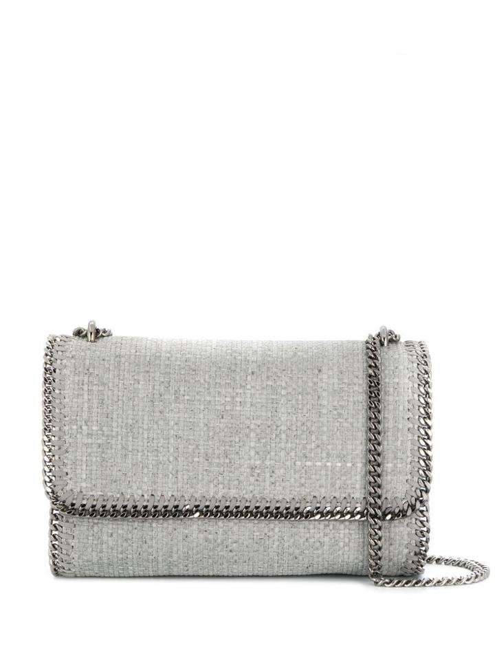 Stella Mccartney Woven Falabella Shoulder Bag - Grey