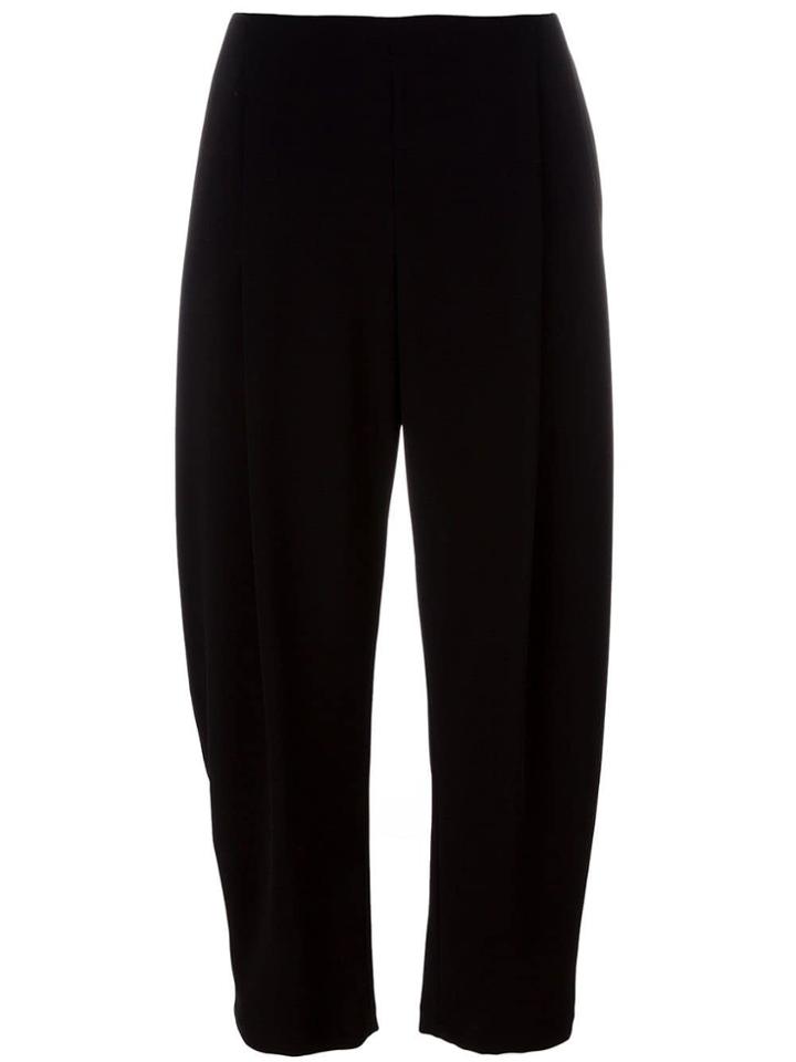 Apuntob Cropped Trousers - Black