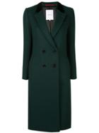 Loveless Fitted Double Breasted Coat - Green