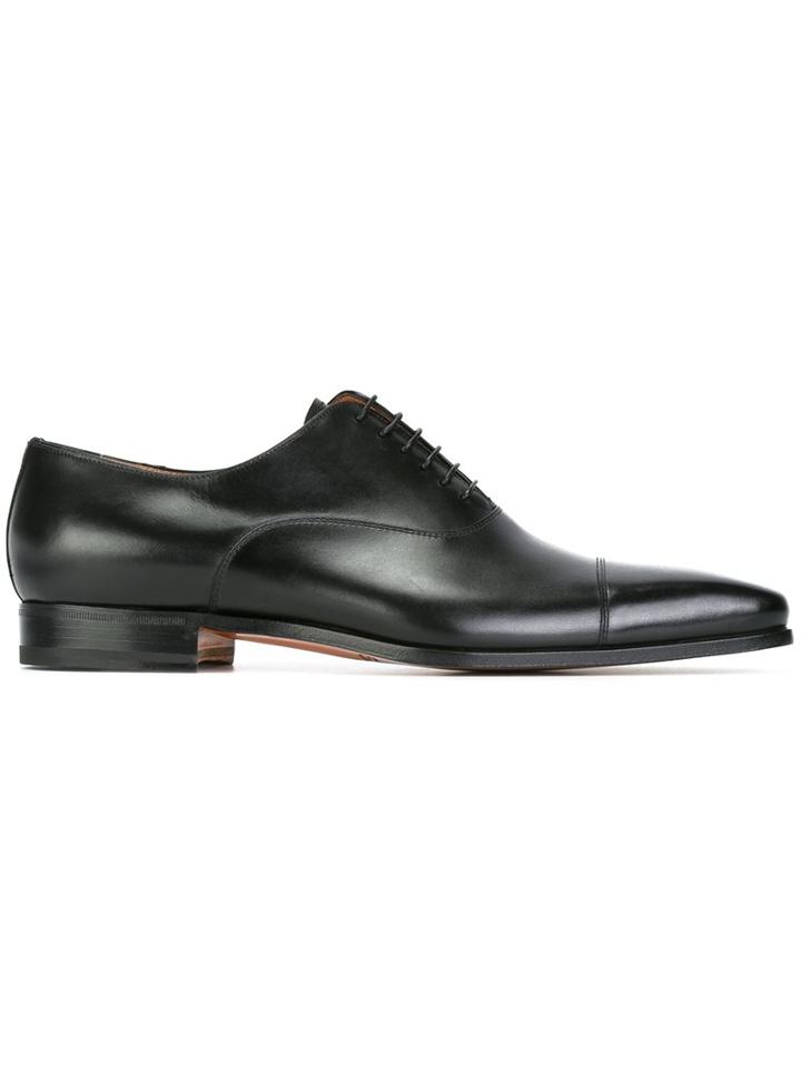 Santoni Pointed Toe Oxford Shoes