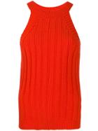 Jejia Ribbed-knit Tank Top - Orange