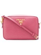Prada Logo Plaque Camera Bag - Pink & Purple