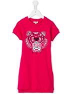 Kenzo Kids - Tiger Dress - Kids - Cotton - 2 Yrs, Pink/purple