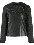 Twin-set Padded Sleeved Faux-leather Jacket - Black
