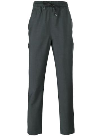 Bernardo Giusti Drawstring Track Pants, Men's, Size: 50, Grey, Mohair/wool