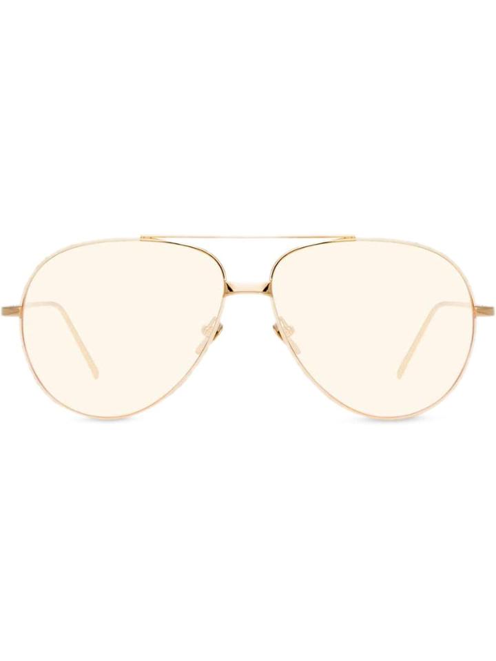 Linda Farrow Salem Sunglasses - Gold