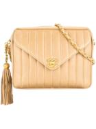 Chanel Vintage Mademoiselle Stitch Turn-lock Chain Bag - Brown