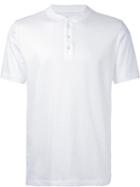 Estnation Buttoned T-shirt, Men's, Size: Small, White, Cotton