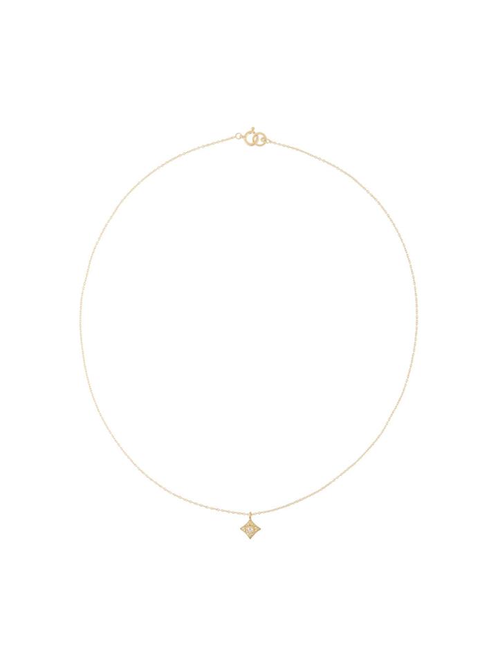 Hum Diamond Pendant Necklace - Metallic