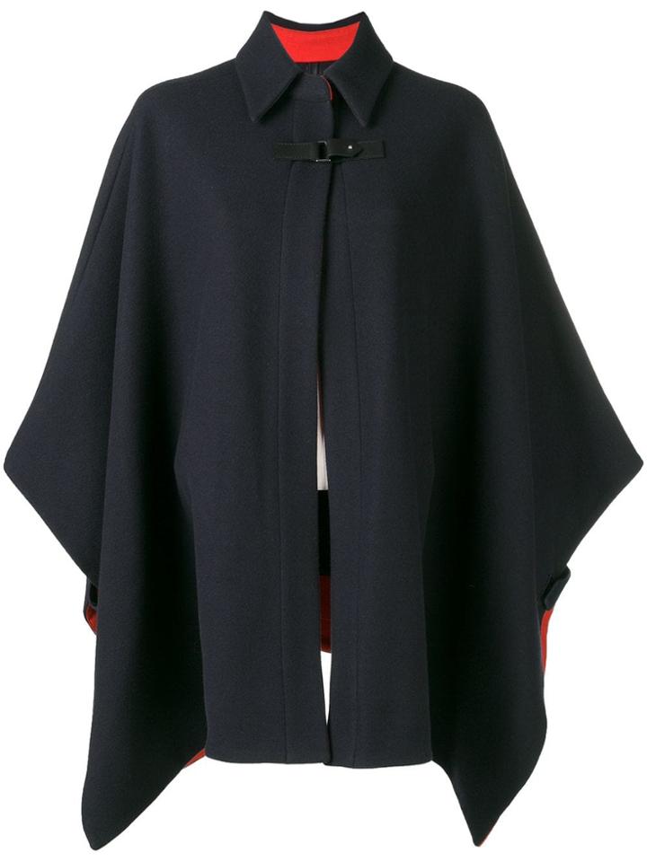 Victoria Victoria Beckham Contrast Facing Cape - Blue
