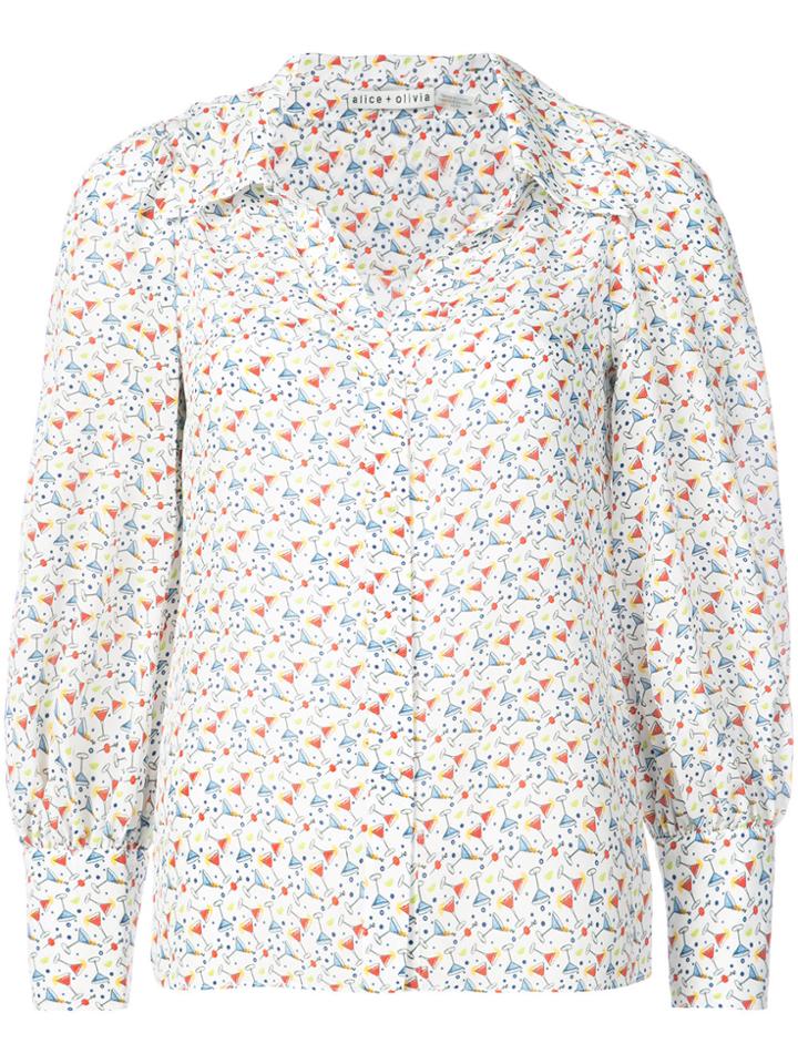 Alice+olivia Printed Shirt - White