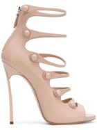 Casadei Open-toe Strappy Sandals - Nude & Neutrals