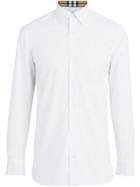 Burberry Stretch Cotton Poplin Shirt - White