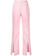 Gabriela Hearst Front Slit Flared Trousers - Pink