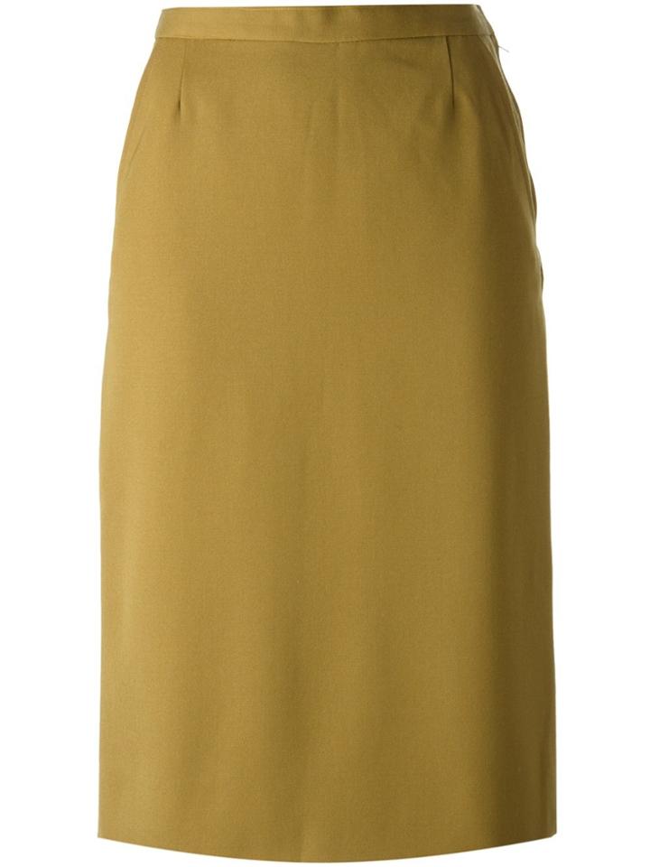 Yves Saint Laurent Vintage Straight Skirt - Neutrals